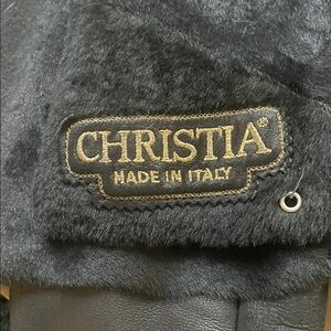 Christia Black Fur Coat